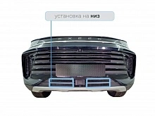 Защитная сетка радиатора низ 4 части для EXEED TXL I Рестайлинг 1