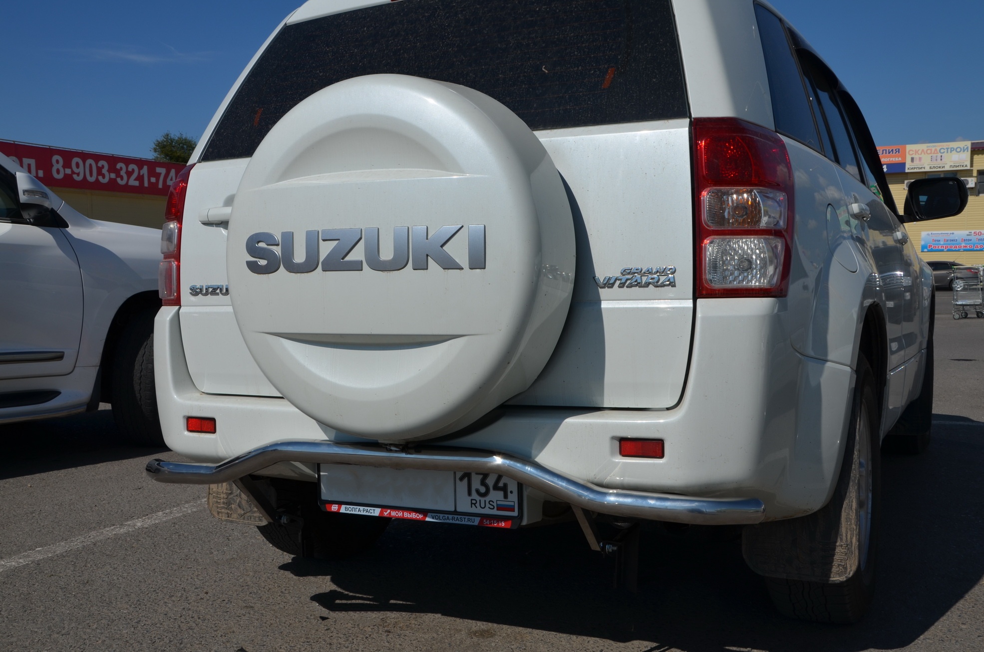 Защита заднего бампера волна d60 мм для Suzuki Grand Vitara III Рестайлинг 2