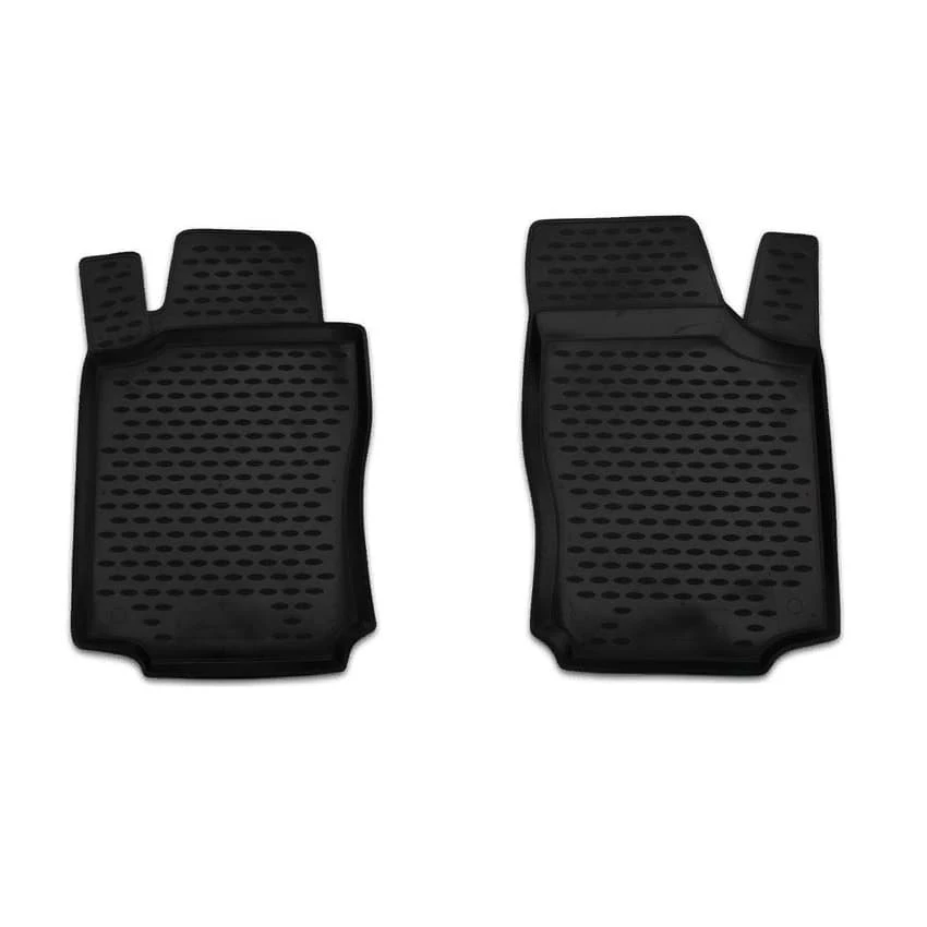 Коврики в салон полиуретан 2шт для Opel Combo C Рестайлинг Черный