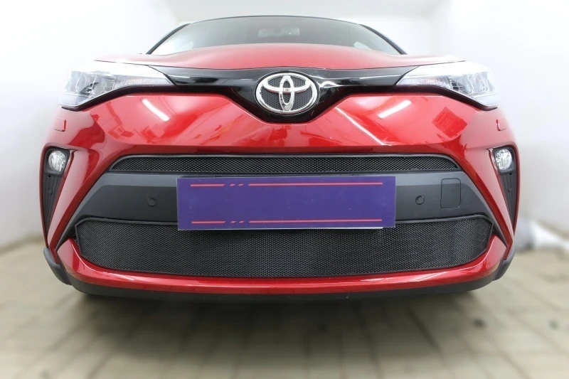 Комплект сеток black верх и низ для Toyota C-HR I Рестайлинг Черный Стрелка 11 TCHR19.top.black-TCHR19.bot.black