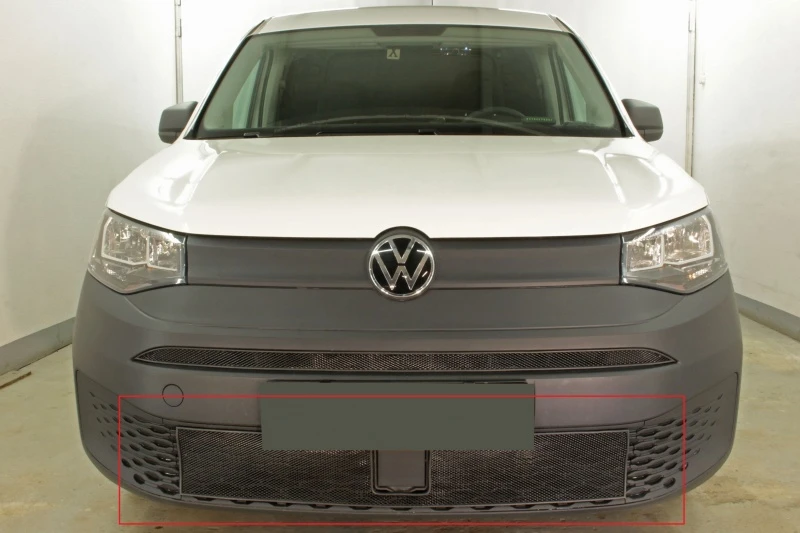 Защитная сетка радиатора низ для Volkswagen Caddy V Черный Стрелка 11 VWCAD20.bot.black