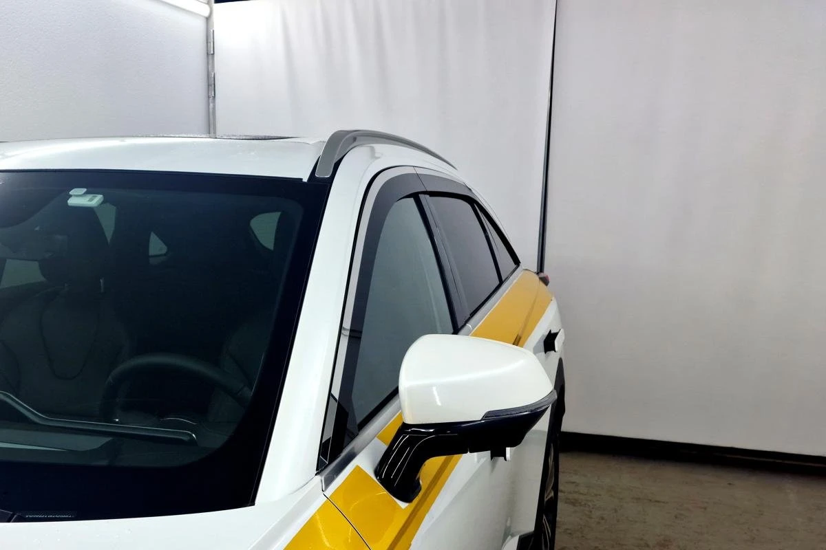 Дефлекторы окон 2D с хром накладками 6 шт. для Haval F7 II