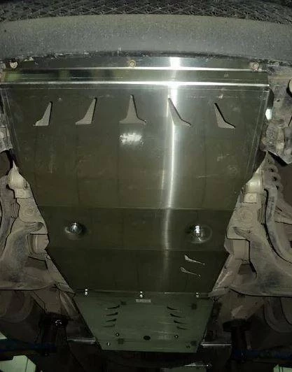 Защита радиатора, редуктора переднего моста, КПП и РК (4 части) для Mitsubishi Pajero Sport II Рестайлинг