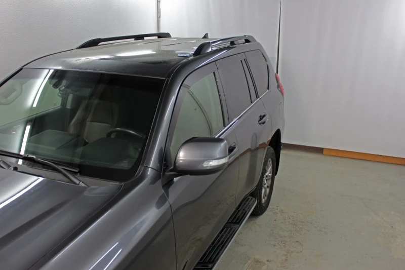 Дефлекторы окон 2D 6 шт для Toyota Land Cruiser Prado 150 Series Рестайлинг 1 Черные Стрелка 11 2D044-6.S11