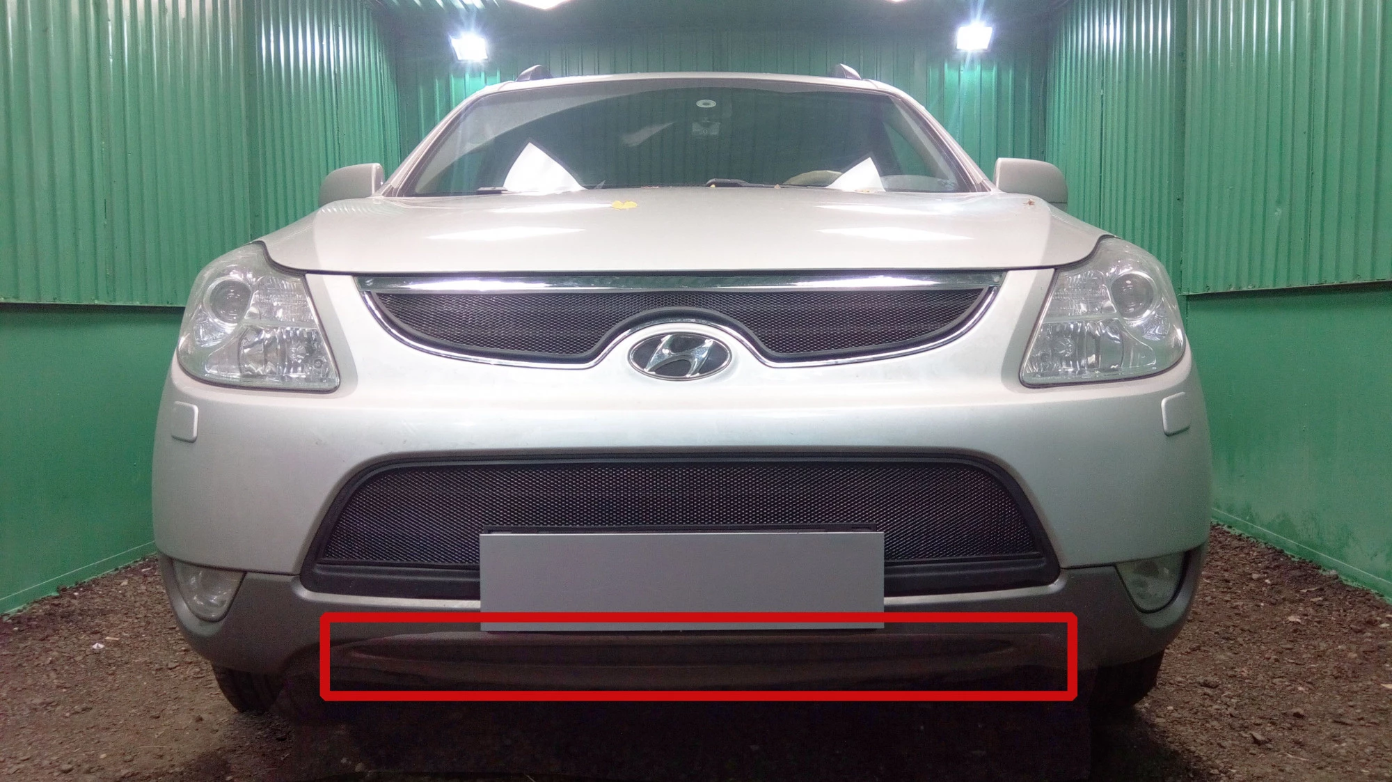 Защитная сетка радиатора низ для Hyundai ix55