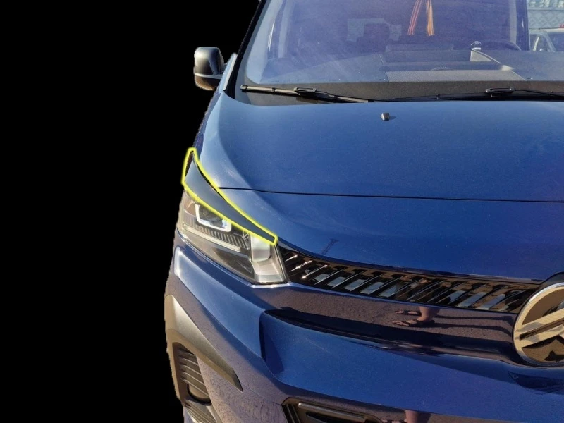 Накладки на фары для Citroen SpaceTourer I Рестайлинг Черный Стрелка 11 0050.dec
