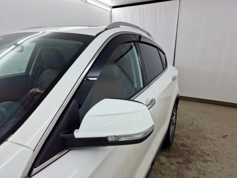 Дефлекторы окон 2D 6 шт. для FAW Besturn X80 I Черный Стрелка 11 2D265-6.S11