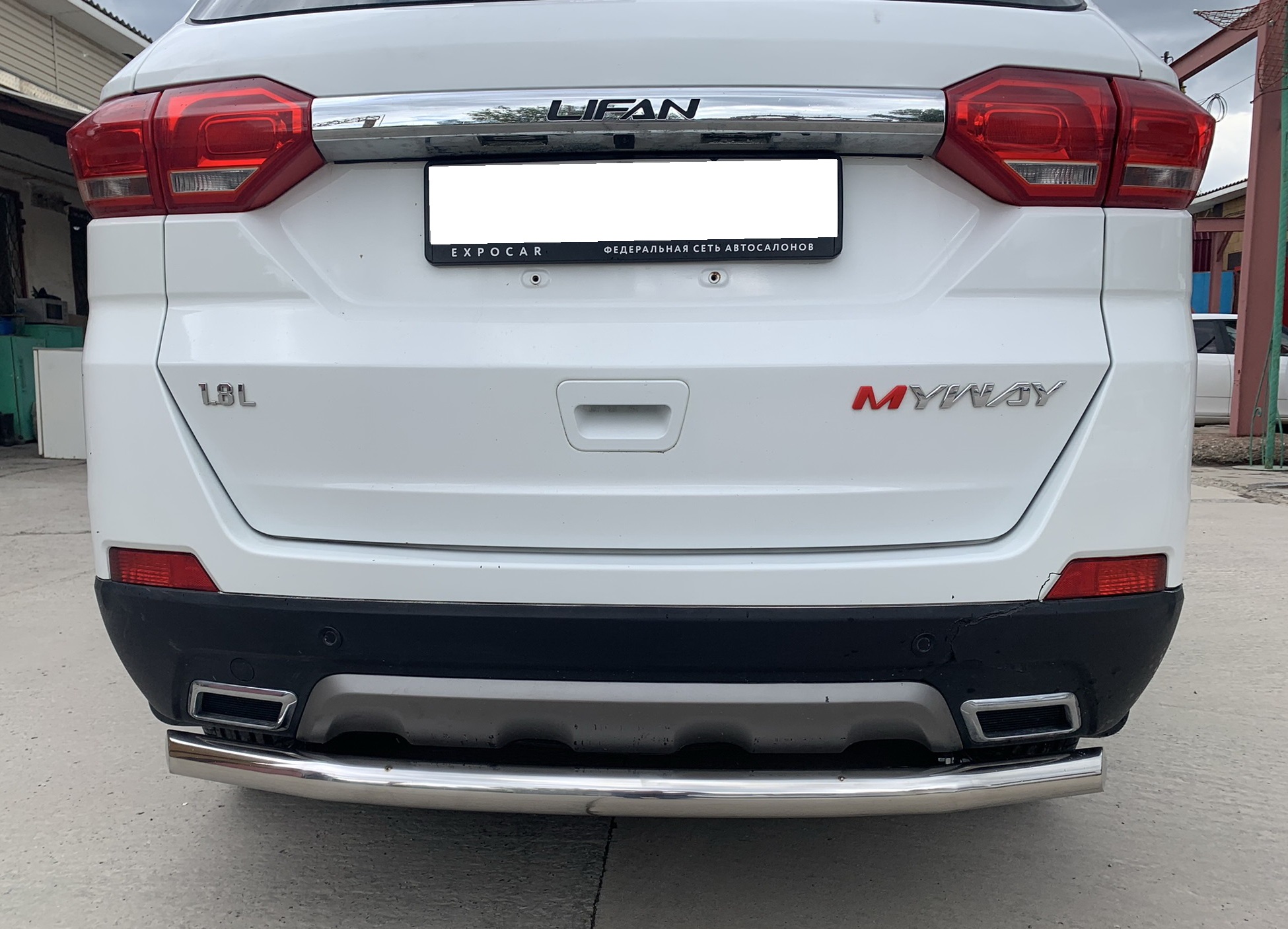 Защита заднего бампера d60 мм для Lifan Myway