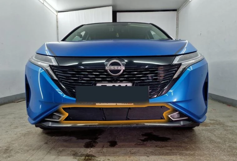 Зимняя заглушка радиатора к съемной сетке низ 2 части для Nissan Note III