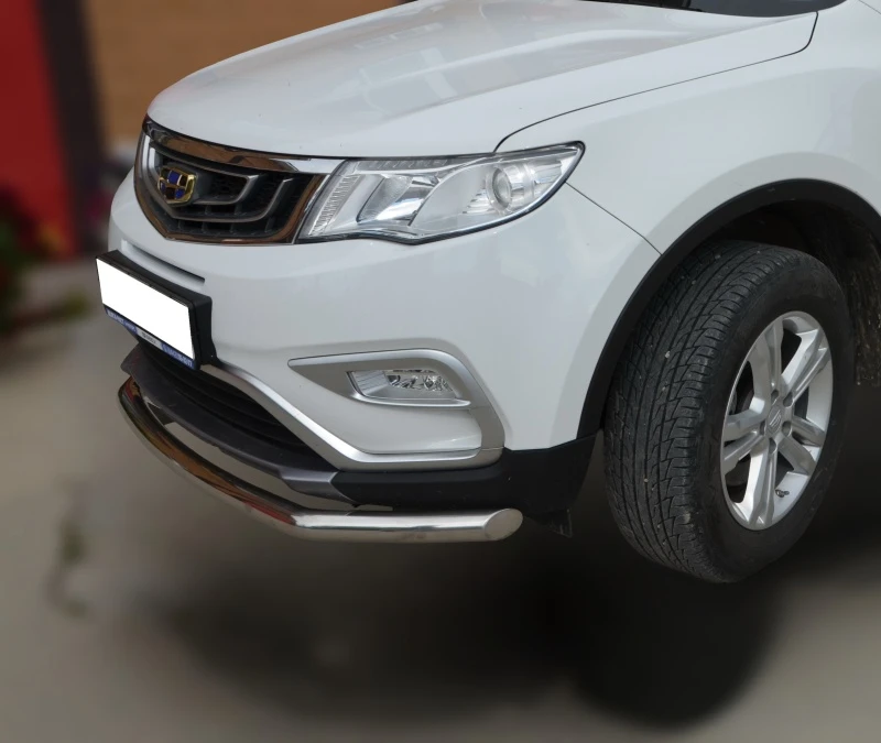 Защита переднего бампера d60 мм для Geely Atlas I  Юко GA.18.02