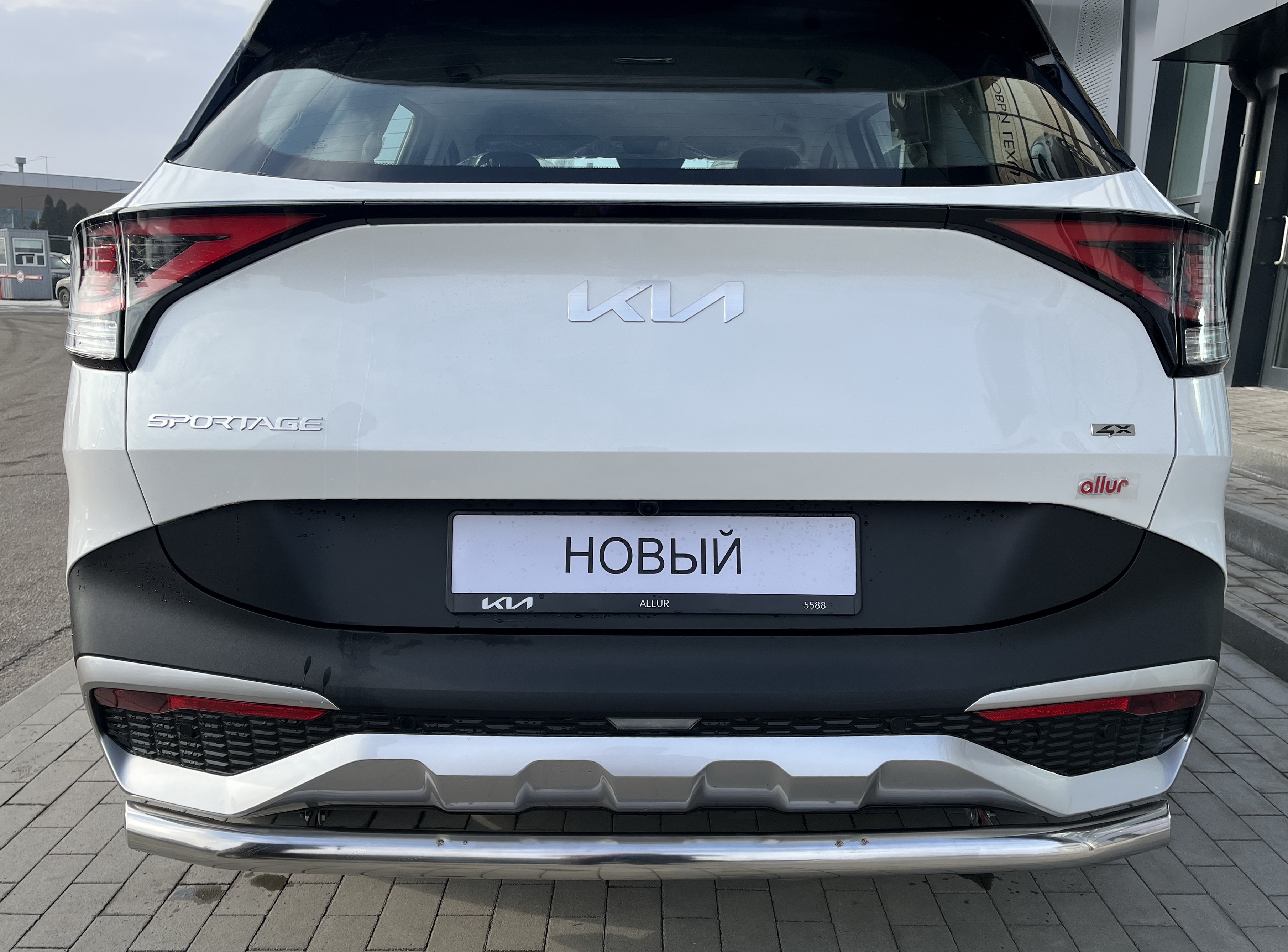 Защита заднего бампера d60 мм для Kia Sportage V
