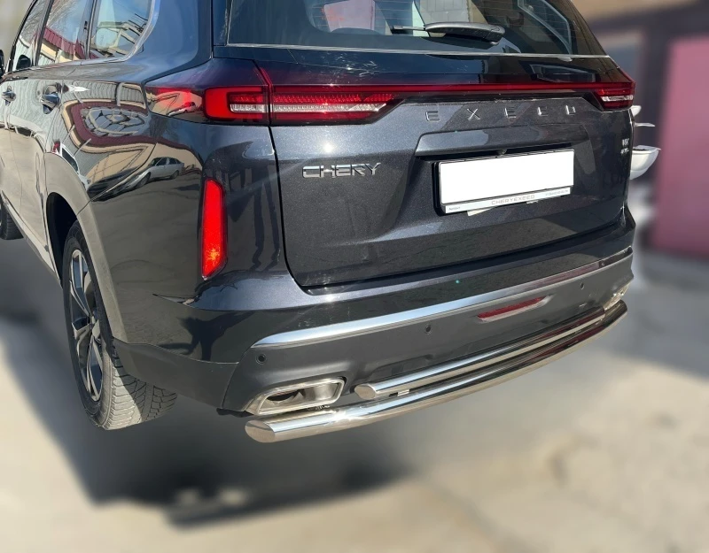 Защита заднего бампера двойная d60/42 мм для EXEED VX I  Юко CHEVX.22.16