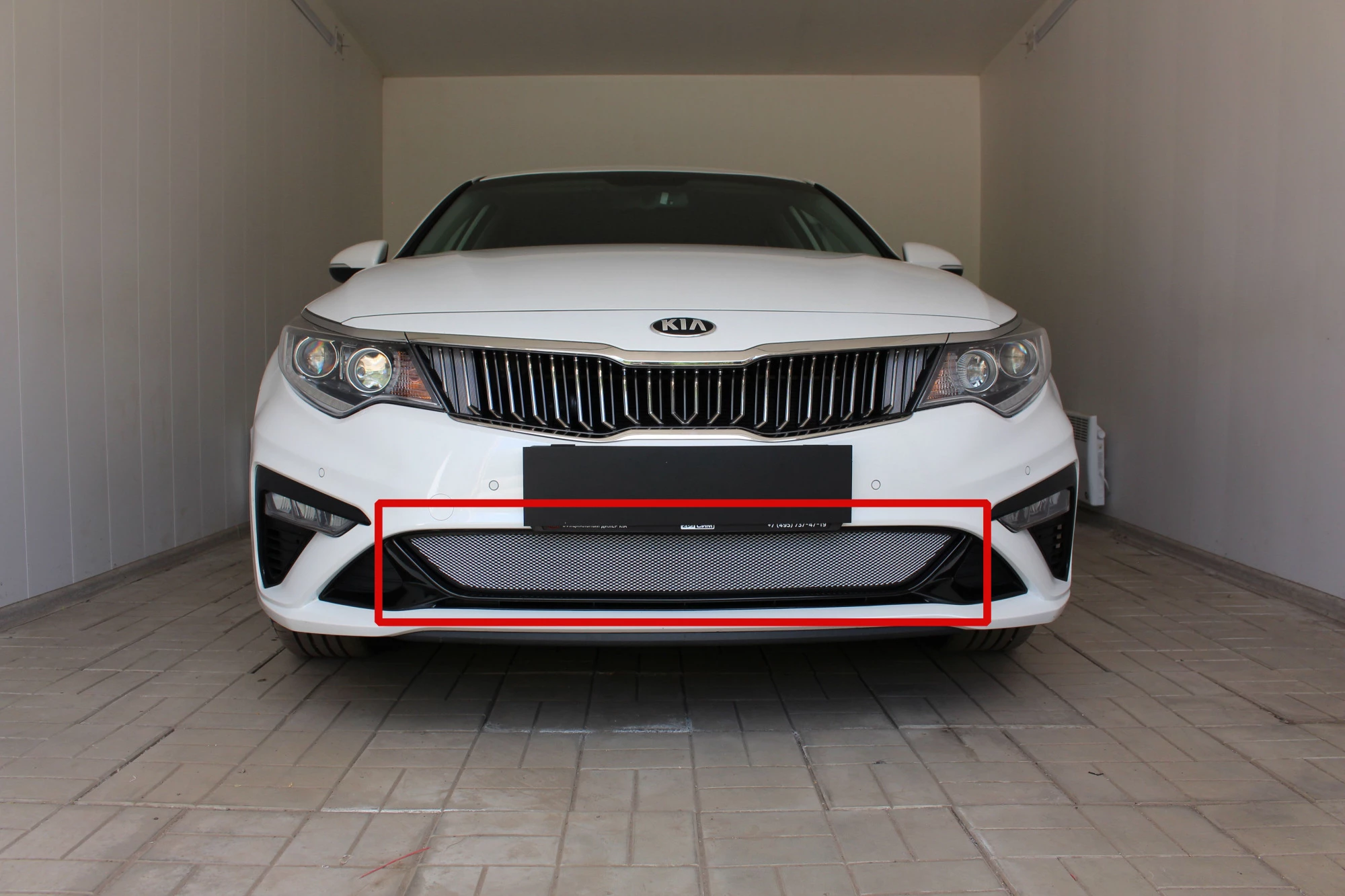 Защитная сетка радиатора низ для Kia Optima IV Рестайлинг
