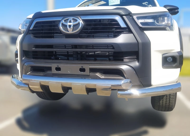Защита переднего бампера G d76 мм для Toyota Hilux VIII Рестайлинг  Юко THL.20.05