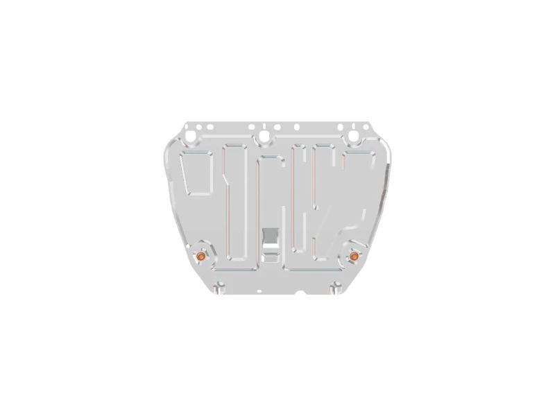 Защита картера и КПП для Ford Focus II Рестайлинг Черный Alfeco ALF0726AL4