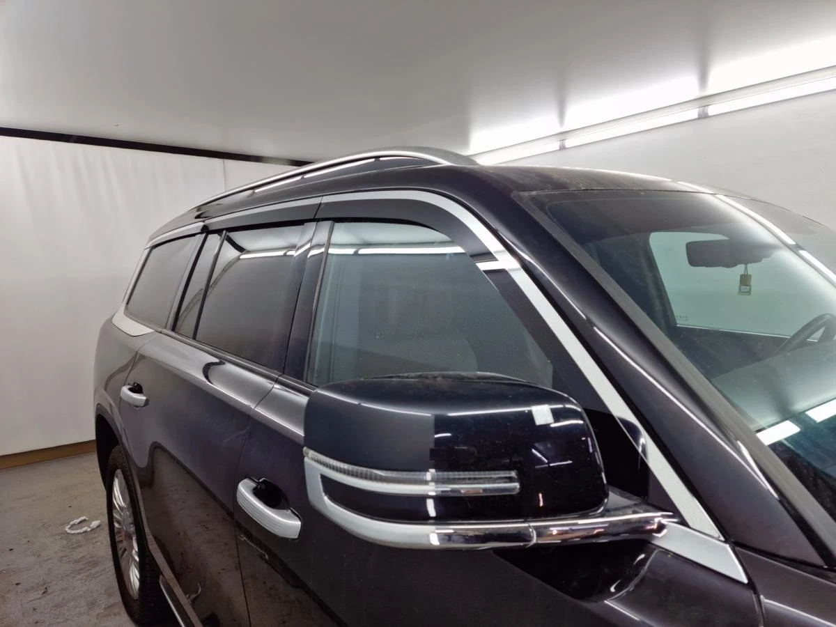 Дефлекторы окон 2D с хром накладками 6 шт. под наклоном для Hongqi LS7 I