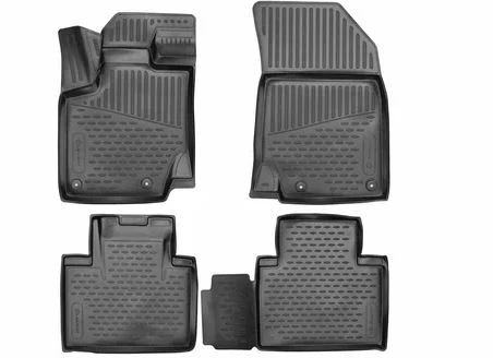 Коврик 3D в салон полиуретан для Geely Atlas Pro Черный Element ELEMENT3DAN0177210k.FL