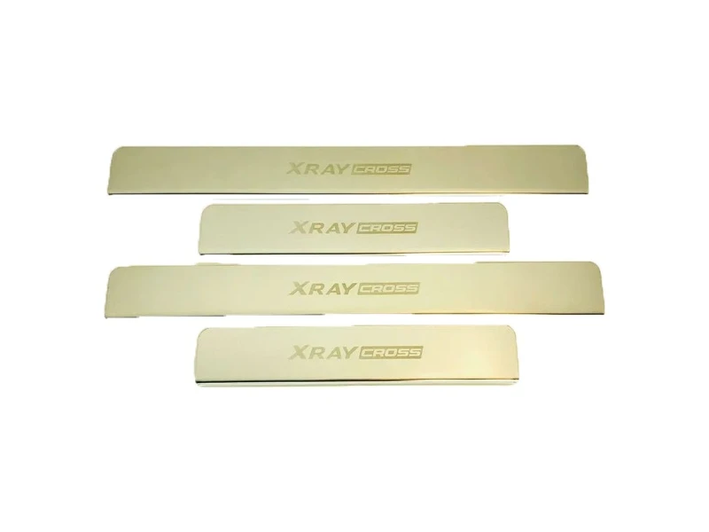 Накладки на пороги из нержавеющей стали 4шт. для LADA (ВАЗ) XRAY I Хром INOX INOX.LADA.XRAYCROSS.2018.ST