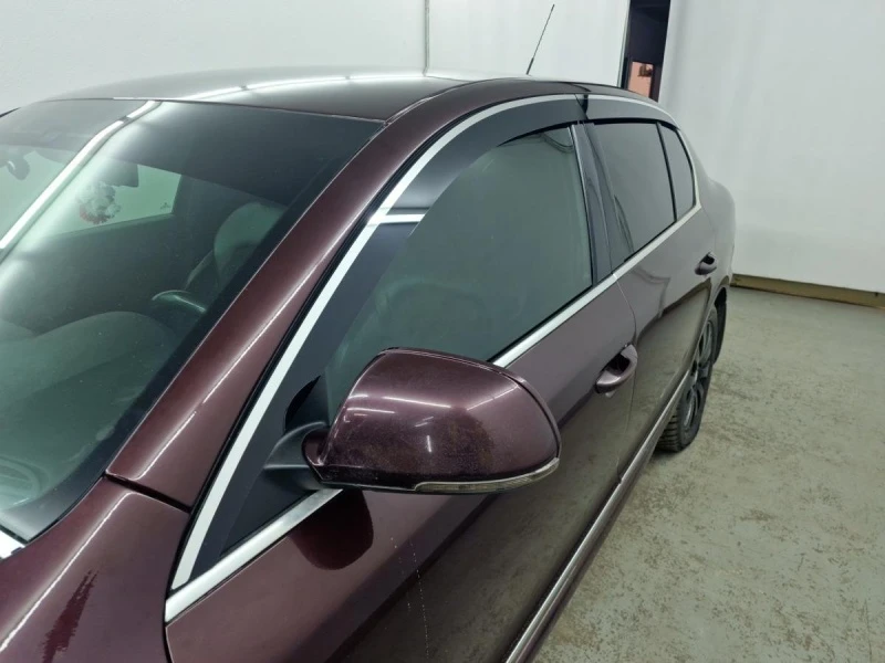 Дефлекторы окон с хром накладками 2D 6 шт (для кузова универсал) для Skoda Superb III Хром Стрелка 11 2D013-6C.S11