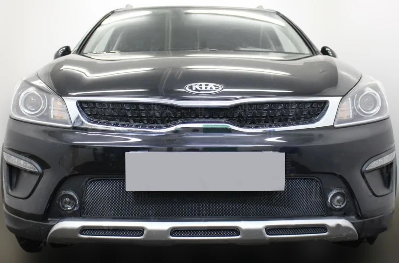 Комплект сеток black низ 3 части и центр для Kia Rio X (X-Line) I Черный Стрелка 11 KRIOX.bot.black-KRIOX.mid.black