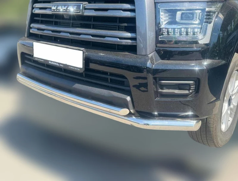 Защита переднего бампера двойная d60/42 мм для Haval H5 II  Юко HVH5.24.03
