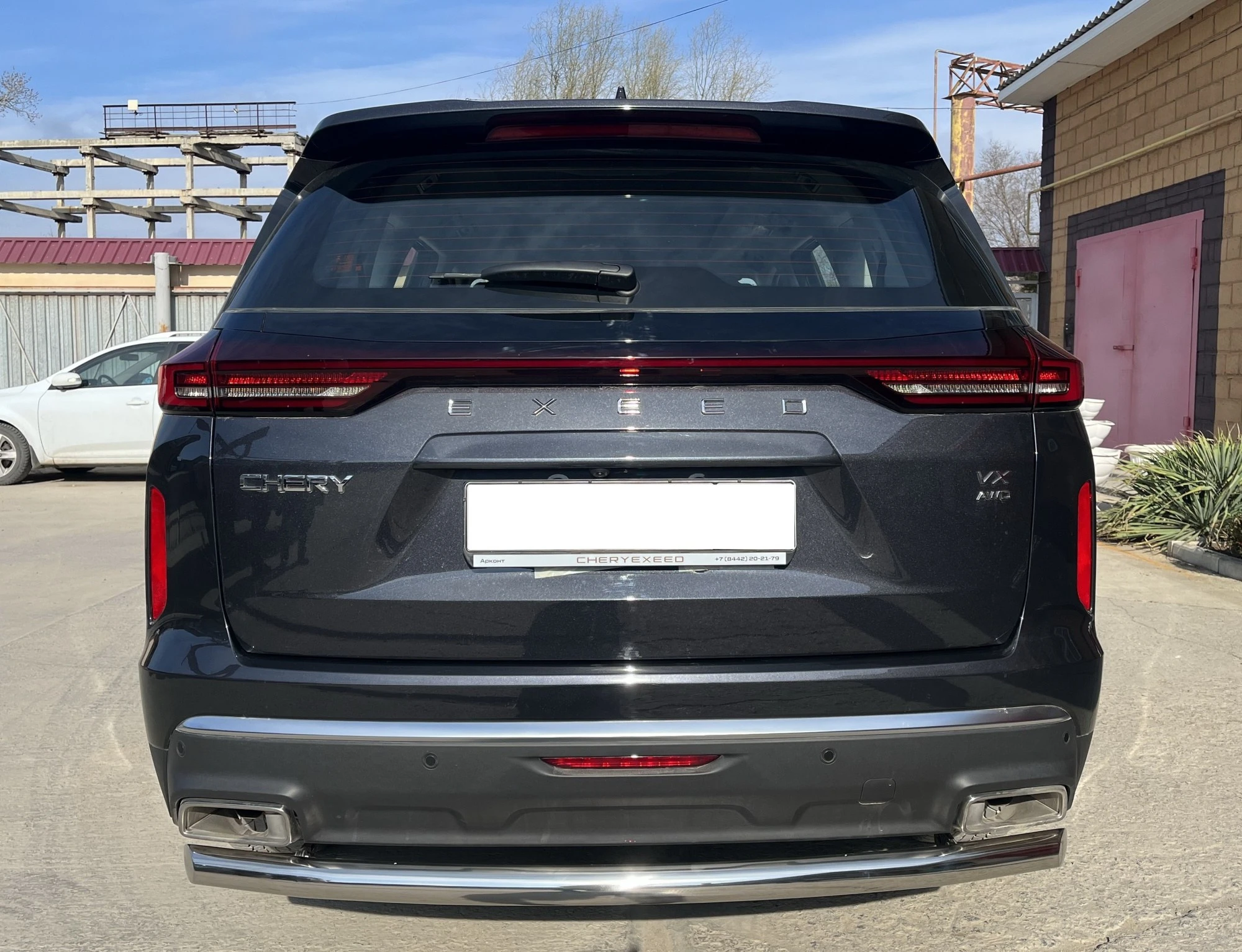 Защита заднего бампера d60 мм для EXEED VX I  Юко CHEVX.22.11