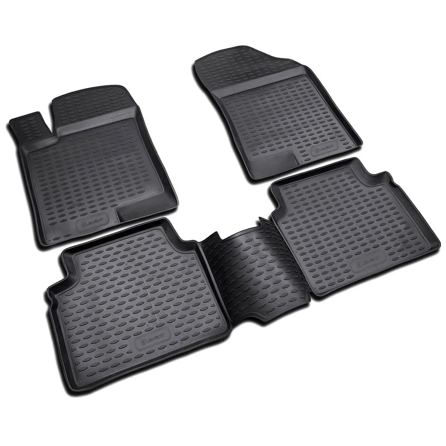 Коврики в салон полиуретан 4 шт для Hyundai Sonata V (NF)