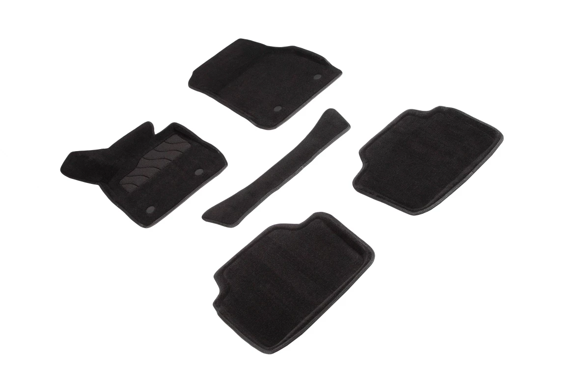 Коврики 3D ВОРС в салон для BMW 3 серии VI (F3x) Рестайлинг Черный