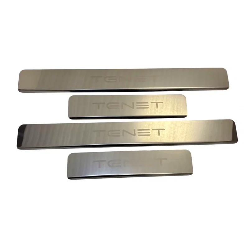 Накладки на пороги из нержавеющей стали 4шт. для TENET T7 Хром INOX INOX.TENE.T7.2025.ST