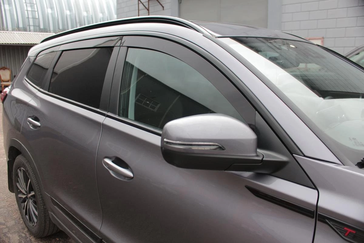 Дефлекторы окон 2D 6 шт. под наклоном для Chery Tiggo 8 Pro Max