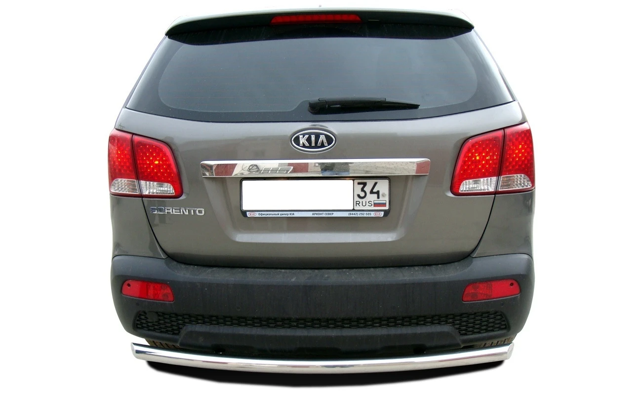 Защита заднего бампера d60 мм для Kia Sorento II  Юко KSR.09.13