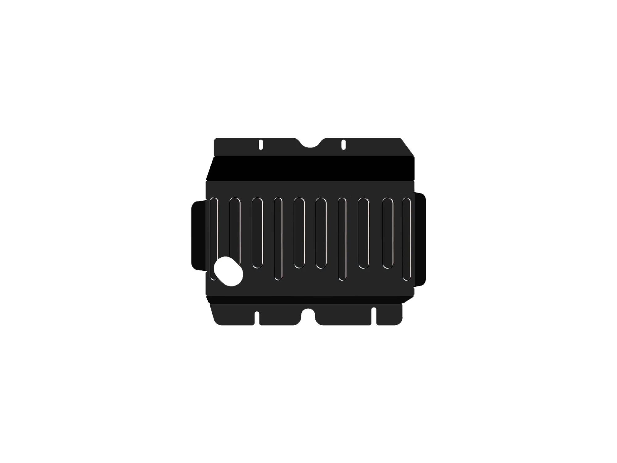 Защита картера для Nissan Patrol VI (Y62) Рестайлинг Черный Alfeco ALF1532ST