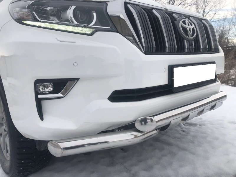 Защита переднего бампера G d76 мм для Toyota Land Cruiser Prado 150 Series Рестайлинг 2  Юко TLCP150.17.05