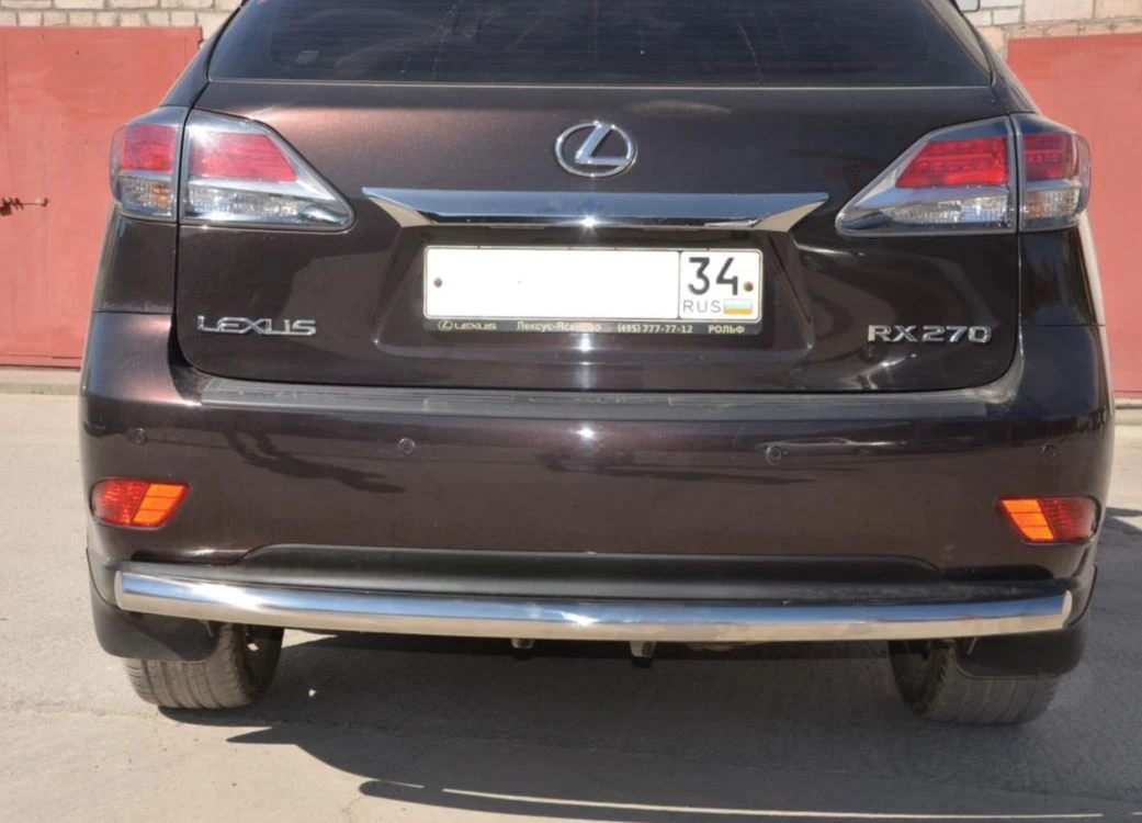 Защита заднего бампера d60 мм для Lexus RX III  Юко LRX.270.09.11