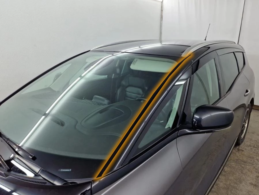 Водосток лобового стекла Премиум для Renault Grand Scenic III Черный Стрелка 11 VP.140