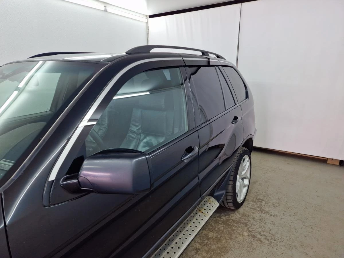 Дефлекторы окон 2D с хром накладками 6 шт. для BMW X5 I (E53)