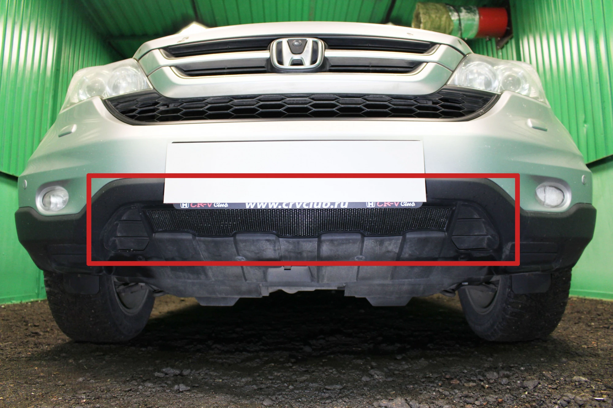 Защитная сетка радиатора для Honda CR-V III Рестайлинг Черный