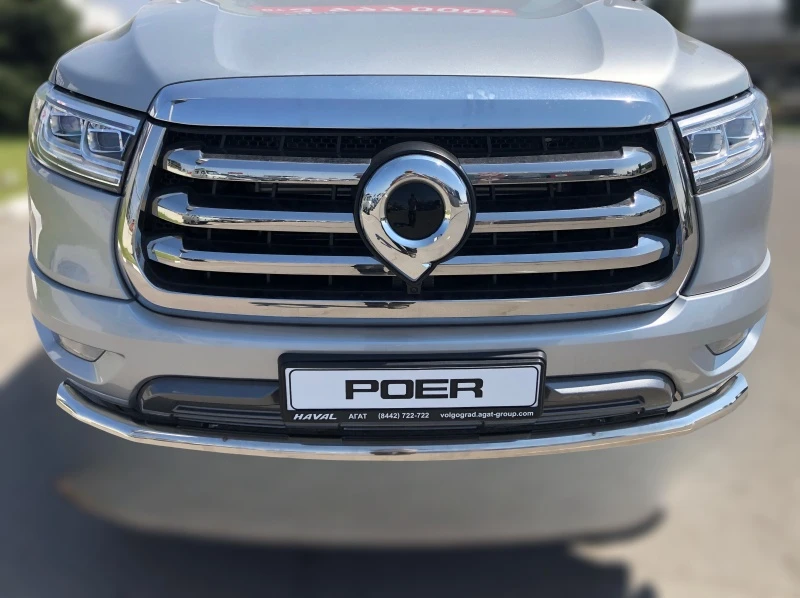 Защита переднего бампера d60 мм для Great Wall Poer I  Юко GWP.21.02