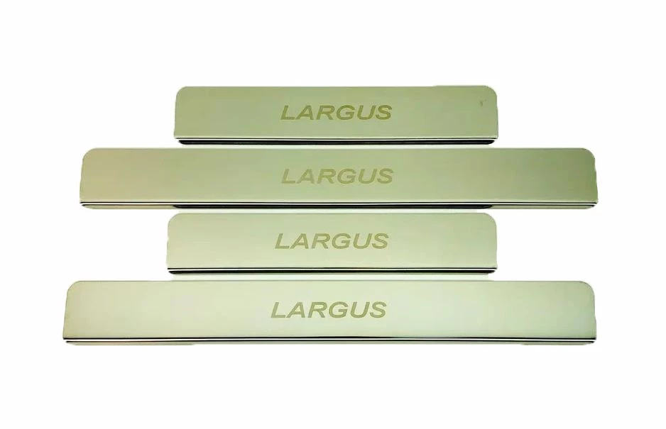 Накладки на пороги из нержавеющей стали 4шт. для LADA (ВАЗ) Largus I Рестайлинг