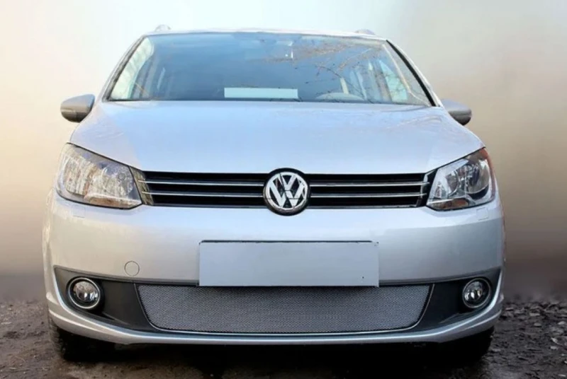 Защитная сетка радиатора для Volkswagen Caddy III Рестайлинг Хром Стрелка 11 VWTOUR.chrome