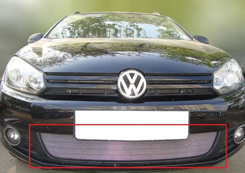 Защитная сетка радиатора для Volkswagen Golf VI Хром Стрелка 11 WVG.chrome