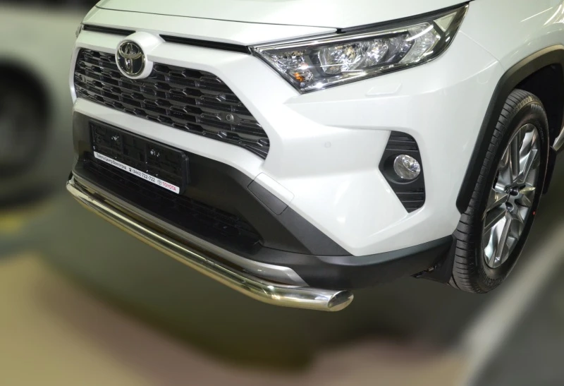 Защита переднего бампера d60 мм для Toyota RAV4 V (XA50)  Юко TRAV.19.02