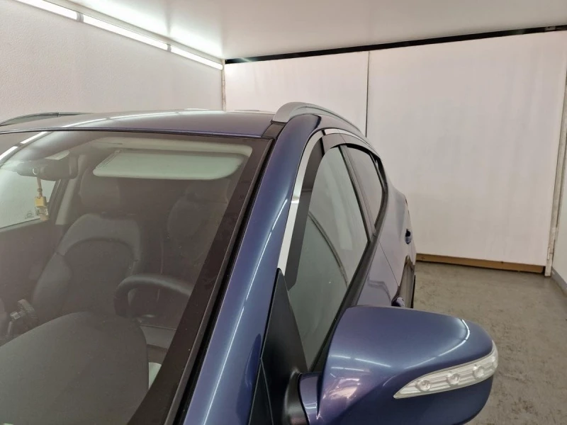 Дефлекторы окон 2D с хром накладками 6 шт. (под наклоном) для Hyundai Santa Fe V (MX5) Хром Стрелка 11 2D371-6C.S11