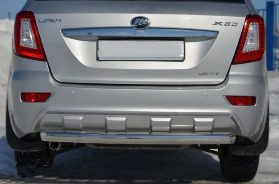 Защита заднего бампера d60 мм для Lifan X60 I  Юко LFX60.11.13