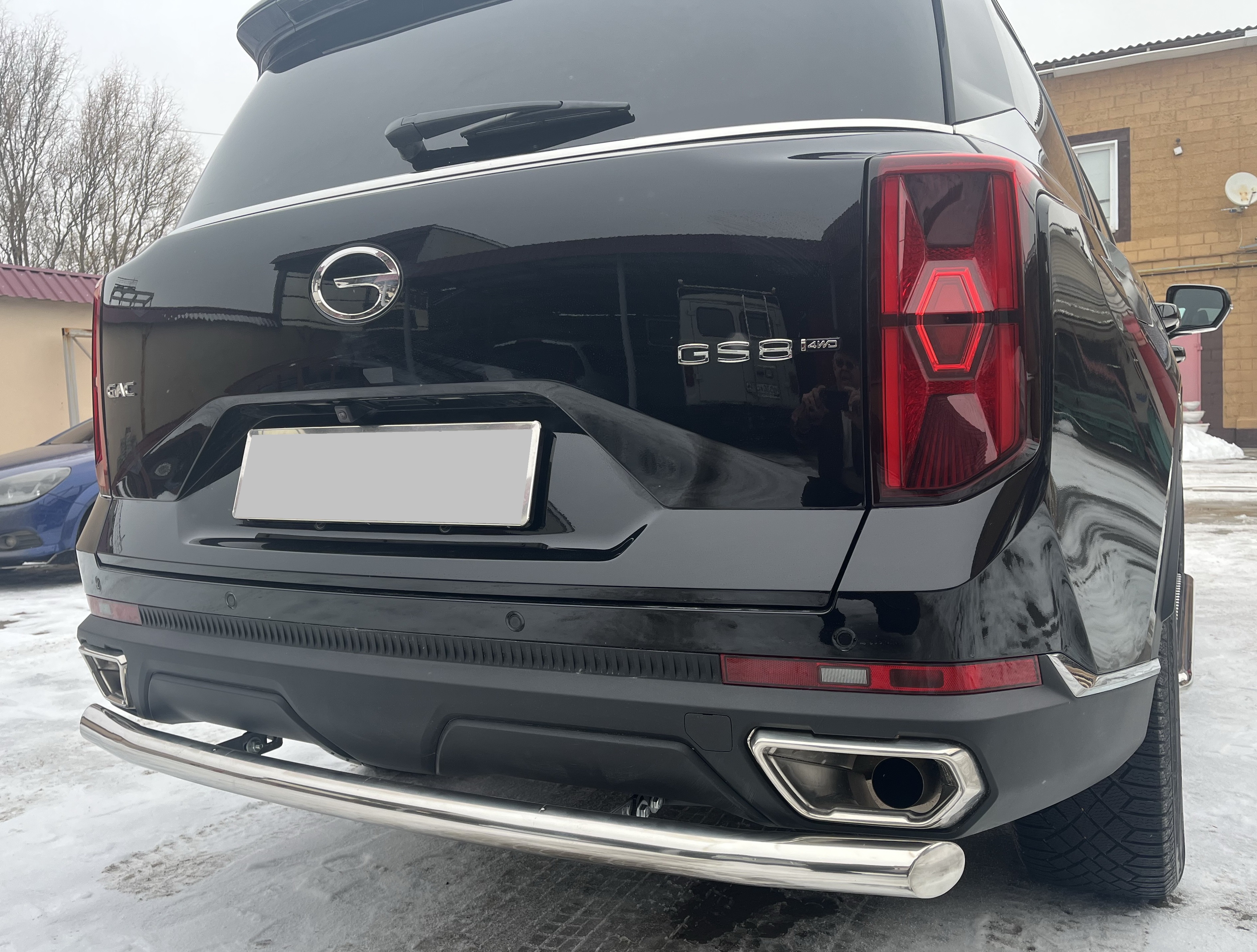 Защита заднего бампера d60 мм для GAC GS8 II