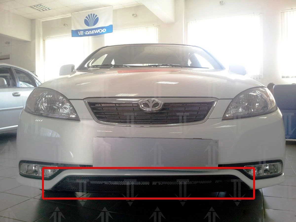 Защитная сетка радиатора низ для Daewoo Gentra II