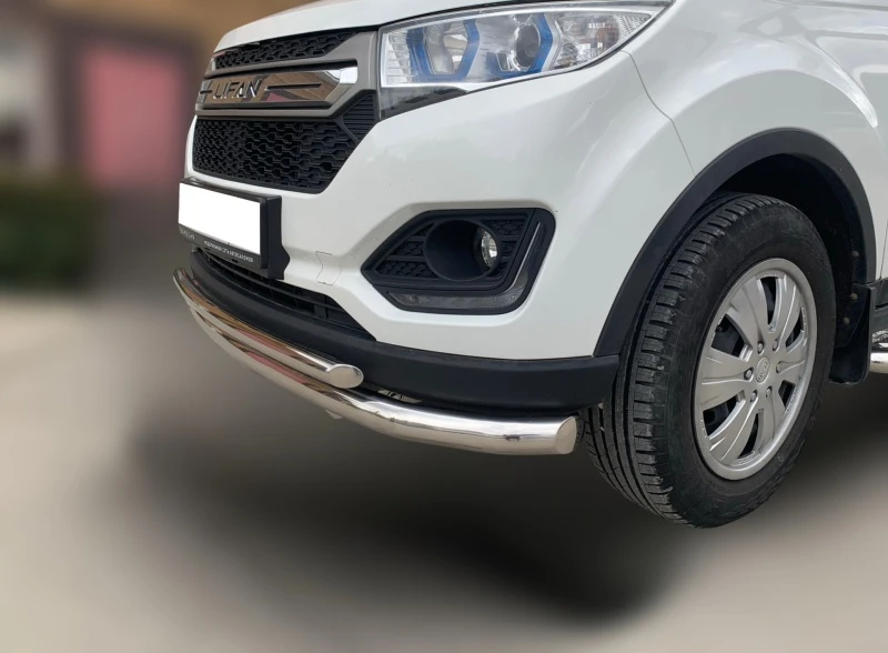 Защита переднего бампера двойная d60/42 мм для Lifan Myway  Юко LMW.17.03