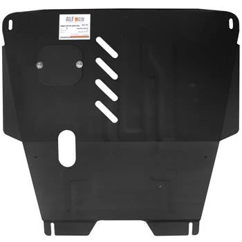 Защита картера и КПП для Toyota Echo I Рестайлинг Черный Alfeco ALF2444ST