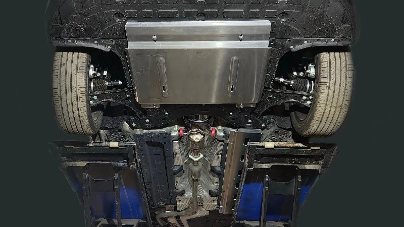 Защиты комплект (картер, КПП, топливопровод) для Geely Emgrand II  ТСС ZKTCC00700K