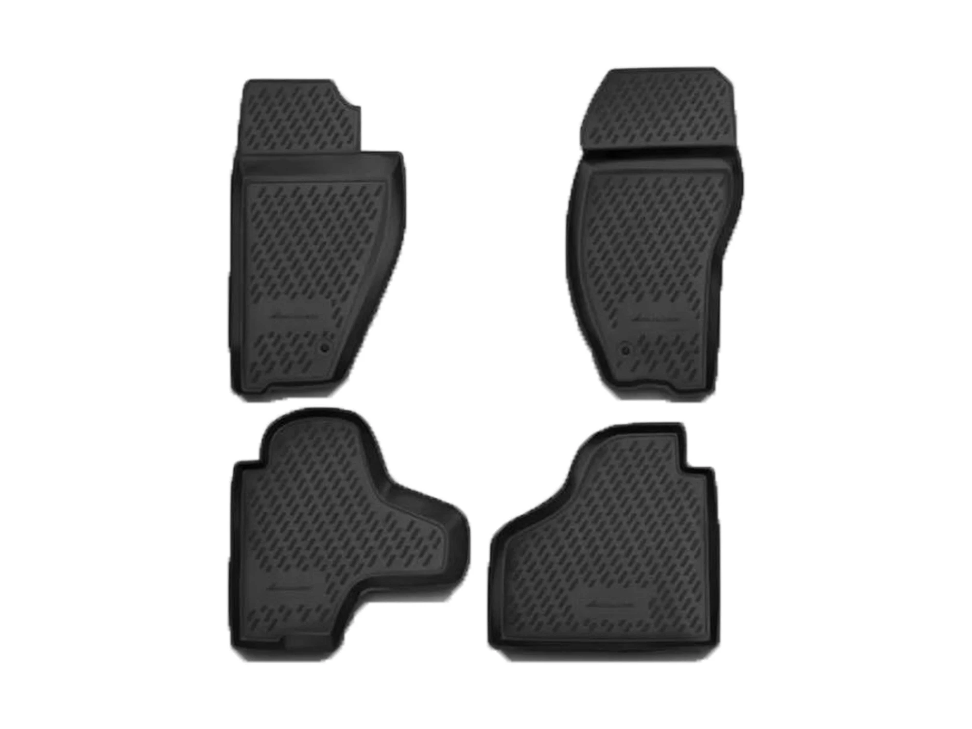 Коврики 3D в салон полиуретан 4 шт для Jeep Cherokee IV (KK) Черный Element CARJEP00001h